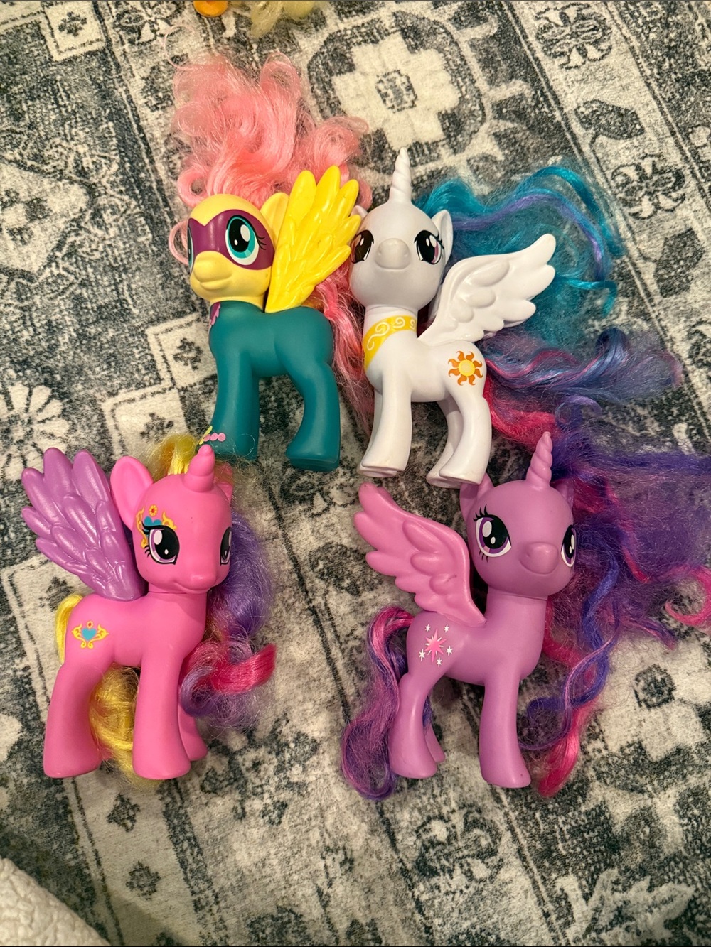 G4 my Little Pony Assorted Winged Unicorn Figures - Pink, Purple, White, Teal